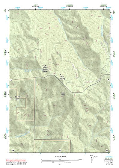 35118NW Page 8 Isabella Lake Topo Preview 1