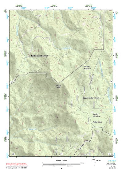 35118NW Page 9 Isabella Lake Topo Preview 1