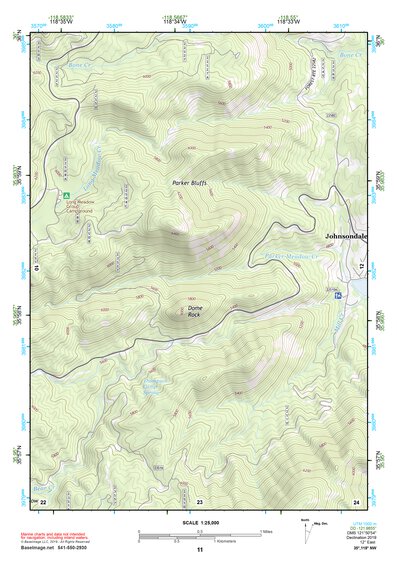 35118NW Page 11 Isabella Lake Topo Preview 1