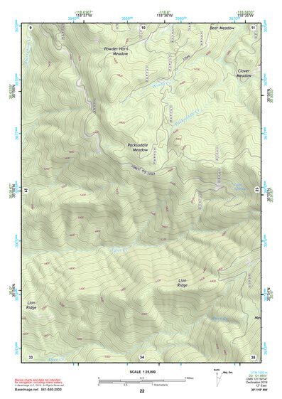 35118NW Page 22 Isabella Lake Topo Preview 1