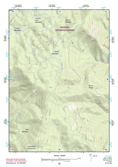 35118NW Page 23 Isabella Lake Topo Preview 1