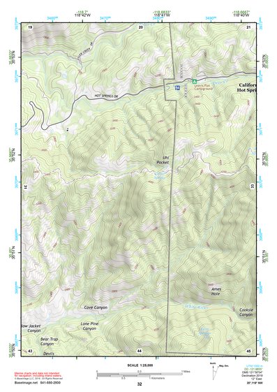 35118NW Page 32 Isabella Lake Topo Preview 1