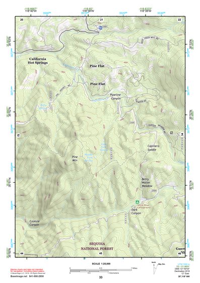 35118NW Page 33 Isabella Lake Topo Preview 1