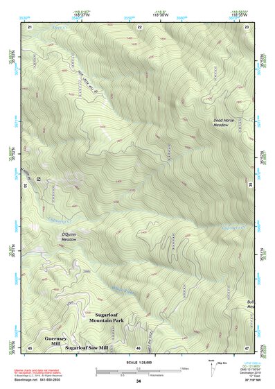 35118NW Page 34 Isabella Lake Topo Preview 1
