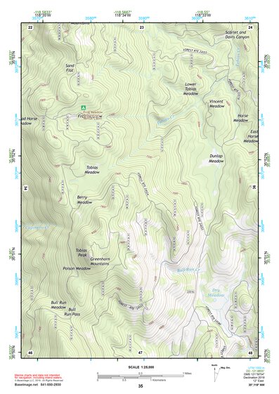 35118NW Page 35 Isabella Lake Topo Preview 1