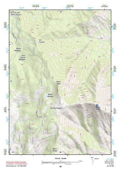 35118NW Page 36 Isabella Lake Topo Preview 1