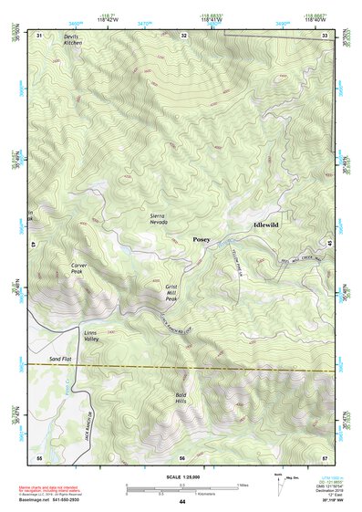 35118NW Page 44 Isabella Lake Topo Preview 1