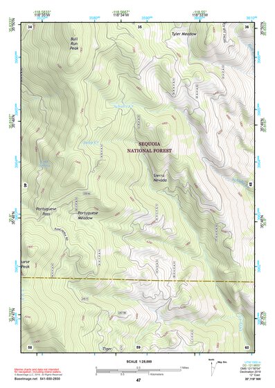 35118NW Page 47 Isabella Lake Topo Preview 1