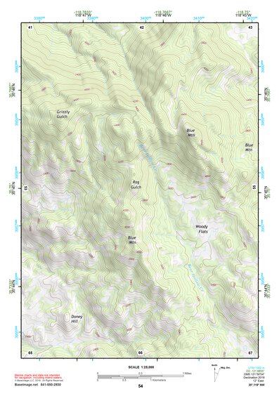 35118NW Page 54 Isabella Lake Topo Preview 1
