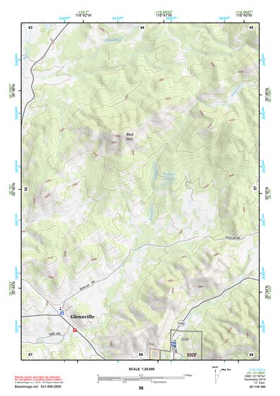 35118NW Page 56 Isabella Lake Topo Preview 1