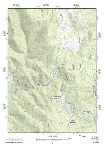 35118NW Page 59 Isabella Lake Topo Preview 1