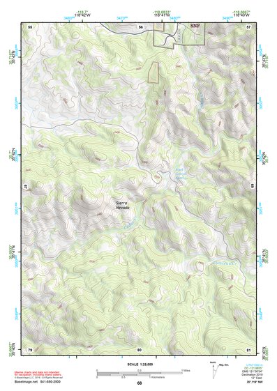 35118NW Page 68 Isabella Lake Topo Preview 1