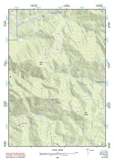 35118NW Page 70 Isabella Lake Topo Preview 1