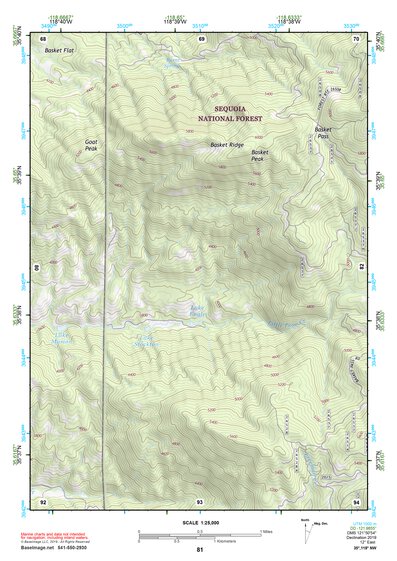35118NW Page 81 Isabella Lake Topo Preview 1