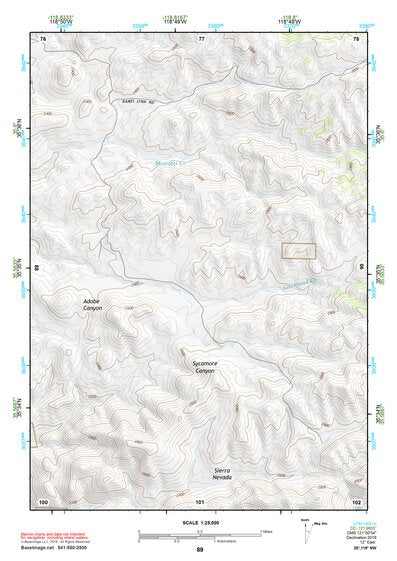 35118NW Page 89 Isabella Lake Topo Preview 1