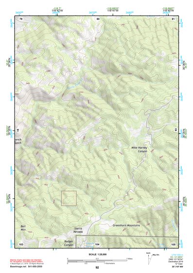 35118NW Page 92 Isabella Lake Topo Preview 1