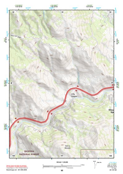 35118NW Page 95 Isabella Lake Topo Preview 1