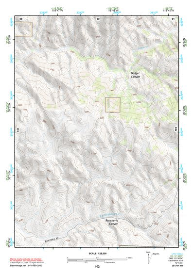 35118NW Page 102 Isabella Lake Topo Preview 1