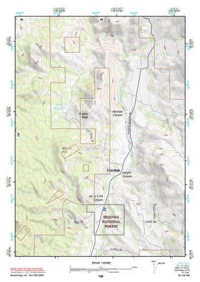 35118NW Page 108 Isabella Lake Topo Preview 1