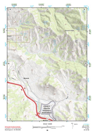 35118SW Page 59 Tehachapi Topo Preview 1