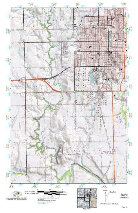 36097e1) Page 069 Ponca City Map by BaseImage Publishing | Avenza Maps