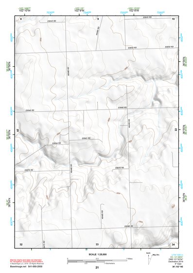 36102NE Page 21 Boise City Topo Preview 1