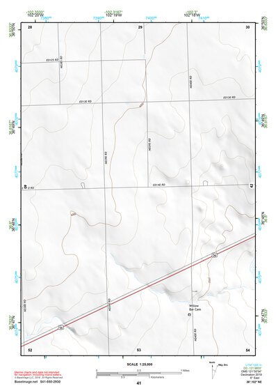 36102NE Page 41 Boise City Topo Preview 1