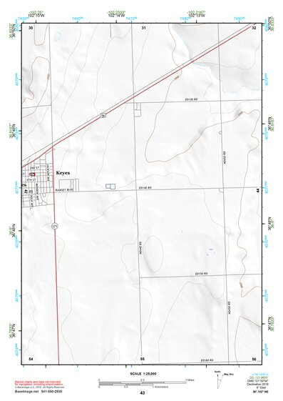 36102NE Page 43 Boise City Topo Preview 1