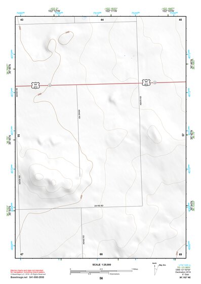 36102NE Page 56 Boise City Topo Preview 1