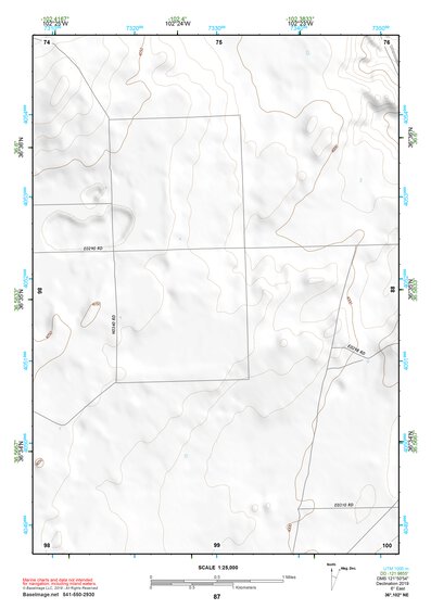 36102NE Page 87 Boise City Topo Preview 1