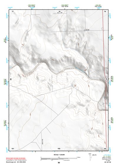 36102NE Page 90 Boise City Topo Preview 1