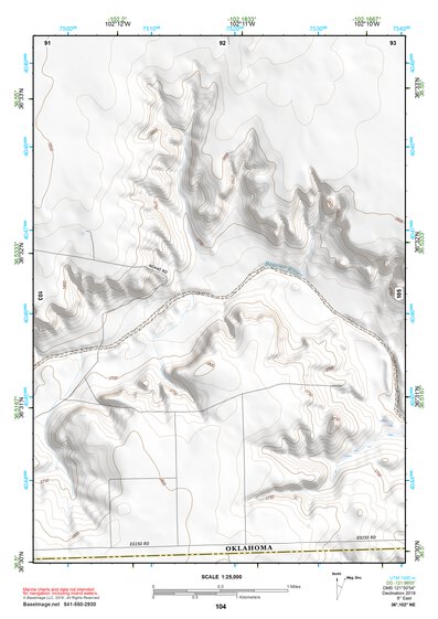 36102NE Page 104 Boise City Topo Preview 1