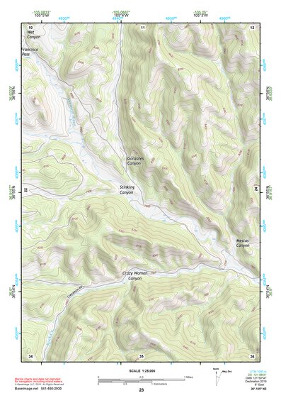 36105NE Page 23 Wheeler Peak Topo Preview 1
