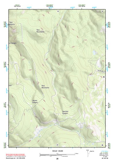 36105NE Page 25 Wheeler Peak Topo Preview 1