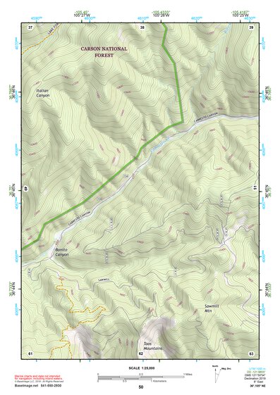 36105NE Page 50 Wheeler Peak Topo Preview 1