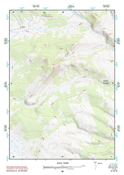 36105NE Page 58 Wheeler Peak Topo Preview 1