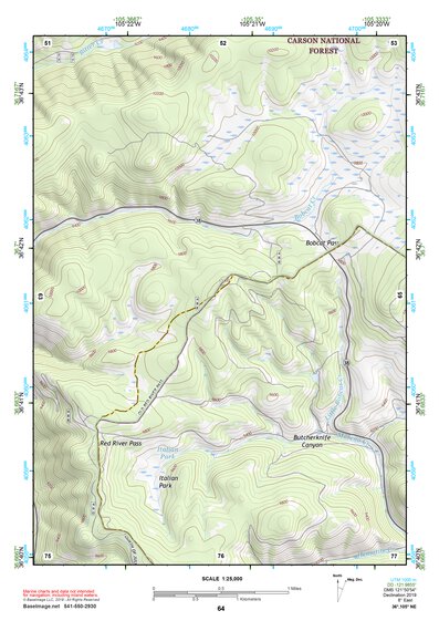 36105NE Page 64 Wheeler Peak Topo Preview 1