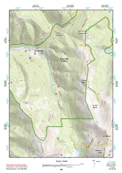 36105NE Page 86 Wheeler Peak Topo Preview 1