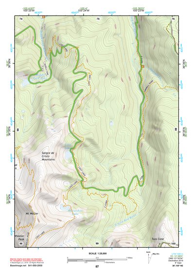 36105NE Page 87 Wheeler Peak Topo Preview 1