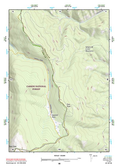 36105NE Page 88 Wheeler Peak Topo Preview 1