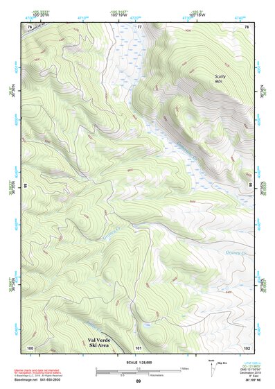 36105NE Page 89 Wheeler Peak Topo Preview 1