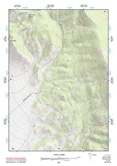 36105NE Page 91 Wheeler Peak Topo Preview 1