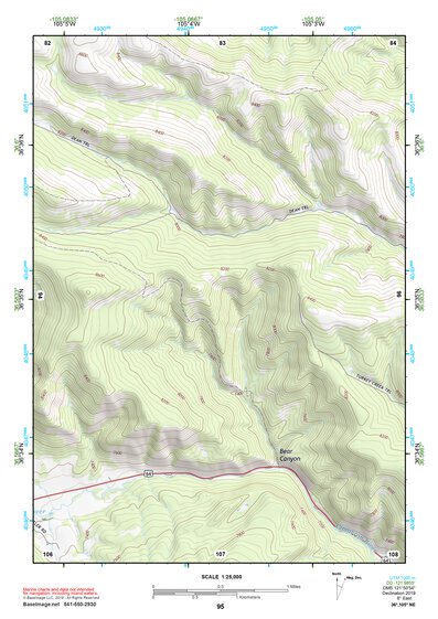 36105NE Page 95 Wheeler Peak Topo Preview 1