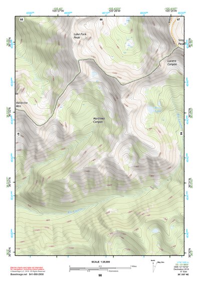 36105NE Page 98 Wheeler Peak Topo Preview 1