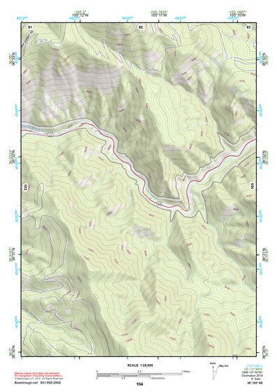 36105NE Page 104 Wheeler Peak Topo Preview 1