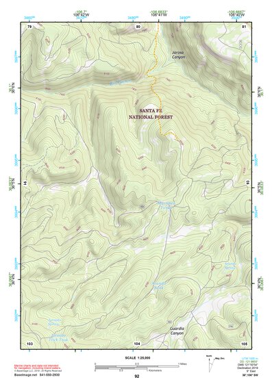 36106SW Page 92 Abiquiu Topo Preview 1