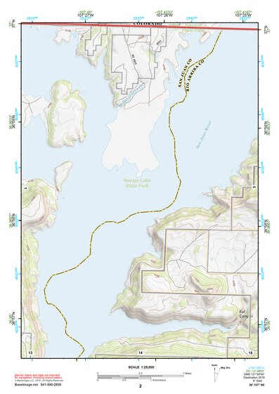 36107NE Page 2 Navajo Reservoir Topo Preview 1