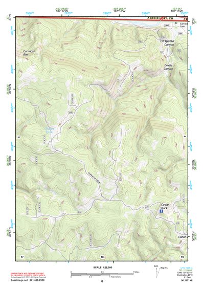 36107NE Page 6 Navajo Reservoir Topo Preview 1