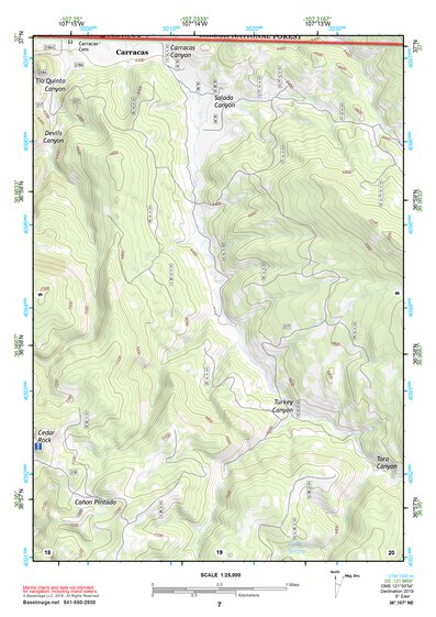 36107NE Page 7 Navajo Reservoir Topo Preview 1