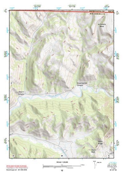 36107NE Page 12 Navajo Reservoir Topo Preview 1